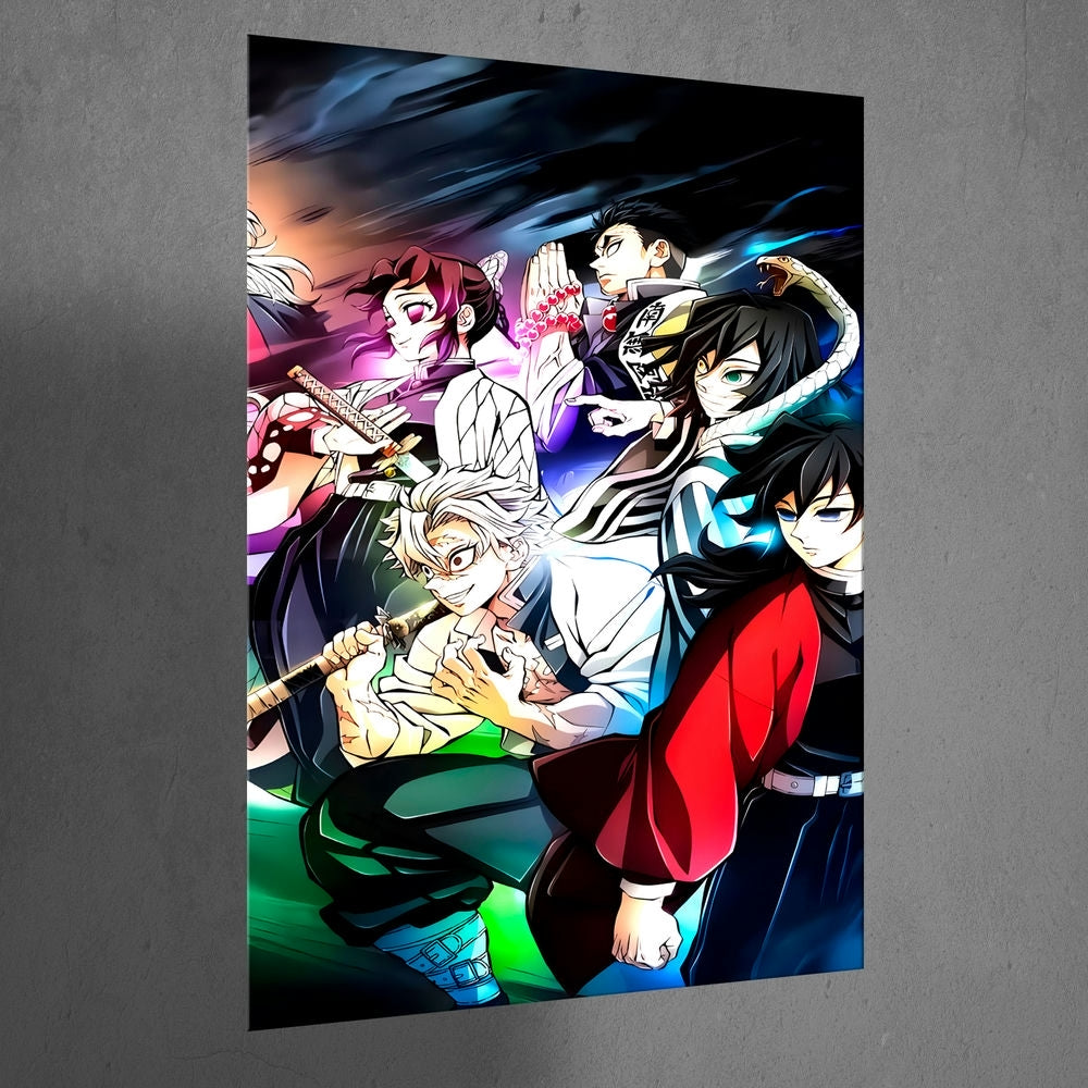Metal Poster - Anime Demon Slayer DS01 Mobile Case by CoverMeUp - Style 3
