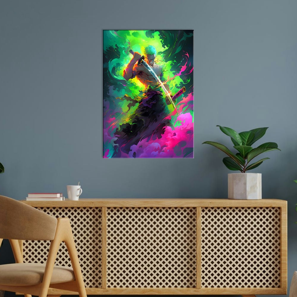 Metal Poster - Anime One Piece Zoro OP72 Mobile Case by CoverMeUp - Style 5