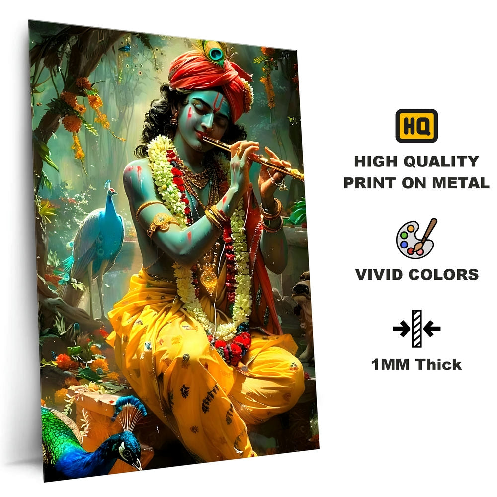 Metal Poster - Lord Krishna LK03 Mobile Case by CoverMeUp - Style 4