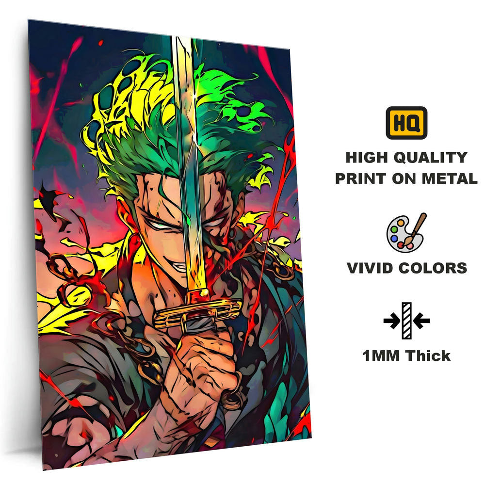 Metal Poster - One Piece Roronoa Zoro OP26 Mobile Case by CoverMeUp - Style 4