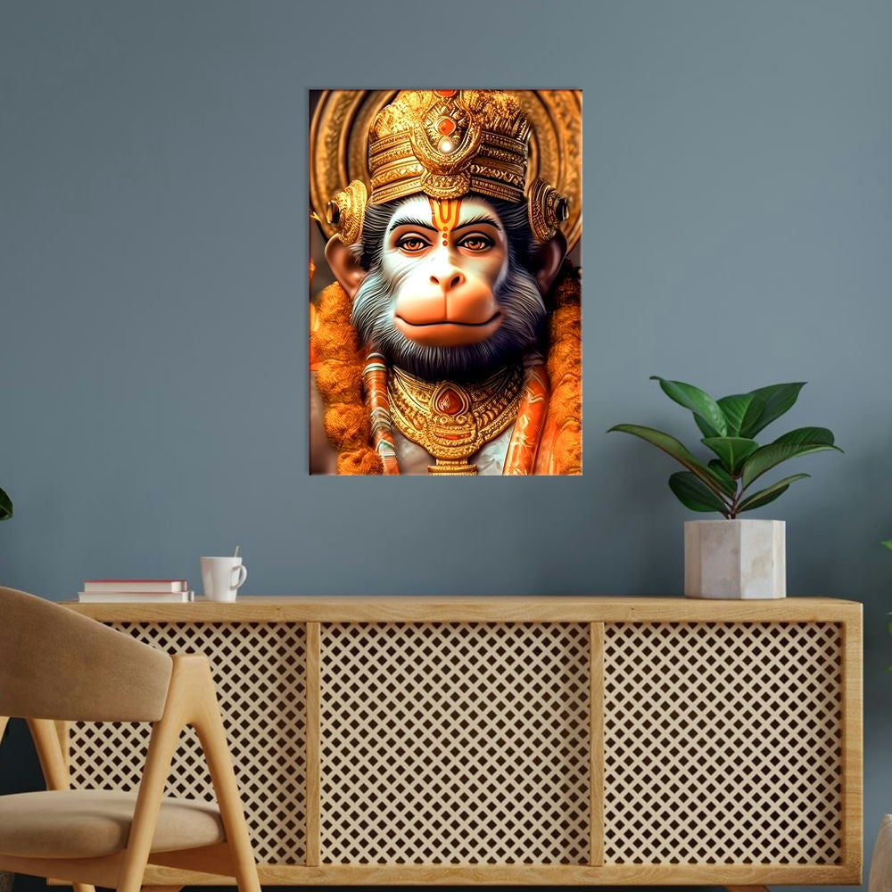 Metal Poster - Lord Hanuman LH03 Mobile Case by CoverMeUp - Style 5