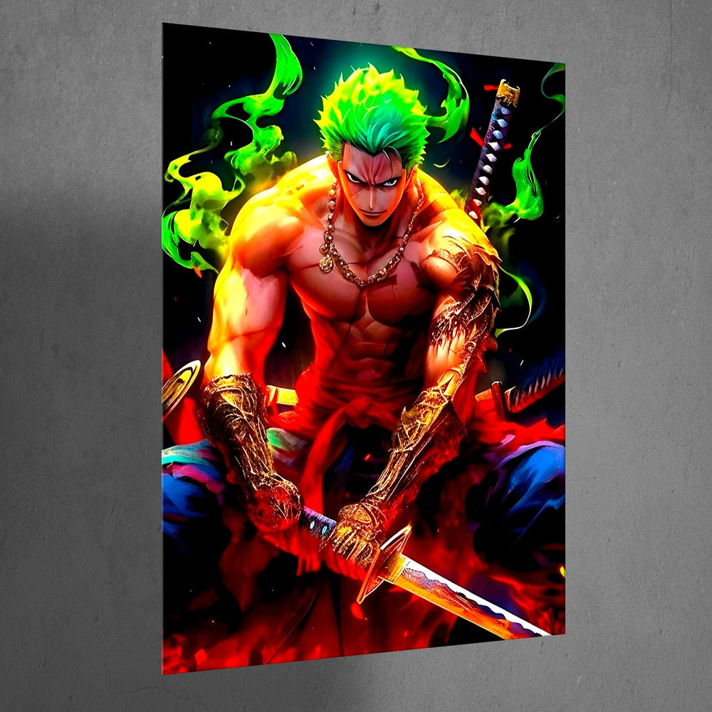 Metal Poster - One Piece Roronoa Zoro OP56 Mobile Case by CoverMeUp - Style 3