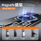 Samsung Galaxy S25 Ultra Frameless Metal Shockproof Bumper Case with Magsafe & 360° Rotatable Ring Kickstand - Desert Mobile Case by CoverMeUp - Style 9
