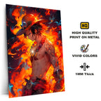 Metal Poster - One Piece Portgas D Ace OP17 Mobile Case by CoverMeUp - Style 4