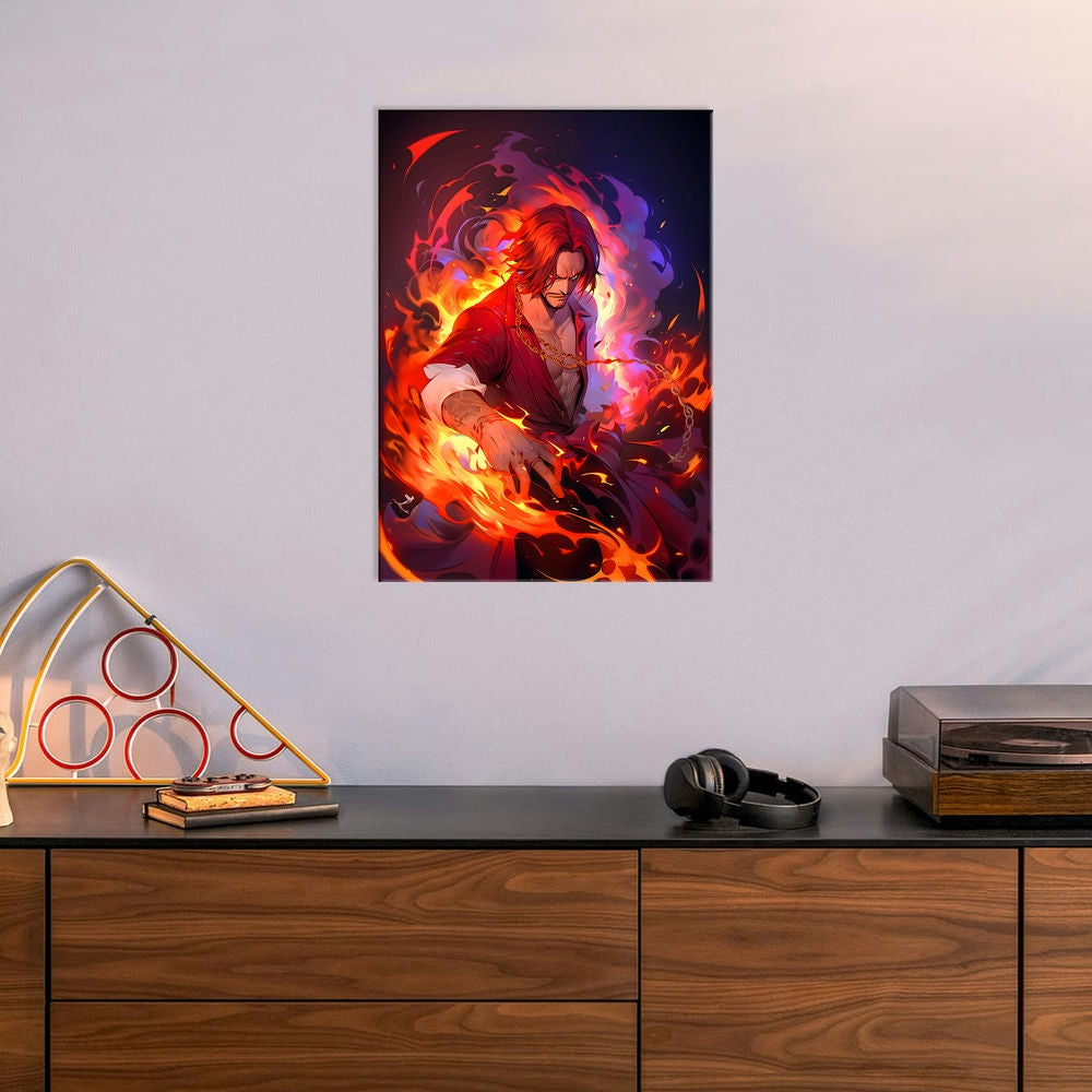 Metal Poster - Anime One Piece Shanks OP70 Mobile Case by CoverMeUp - Style 6