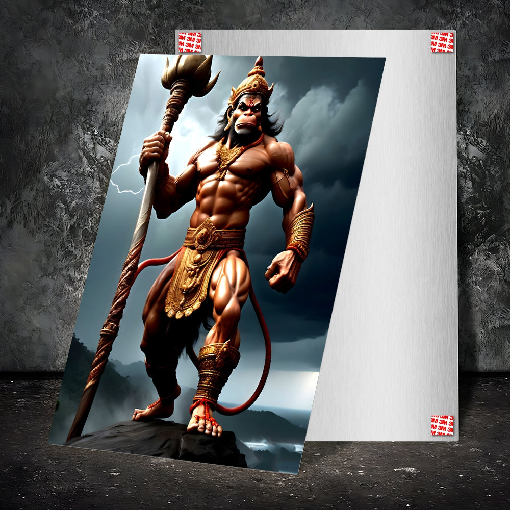 Metal Poster - Lord Hanuman LH06 Mobile Case by CoverMeUp - Style 2
