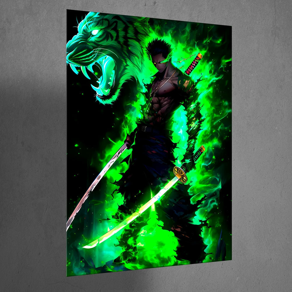 Metal Poster - One Piece Roronoa Zoro OP57 Mobile Case by CoverMeUp - Style 3