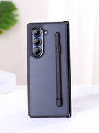 Samsung Galaxy Z Fold7 Shockproof Case with Hinge Protection & Stylus - Smoke