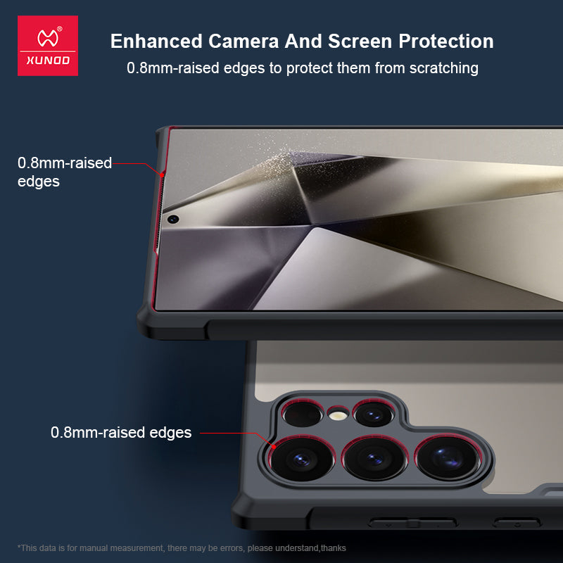 Samsung Galaxy S25 Ultra Stable Magnet Effect Multi-layer Lens Protection Magnetic Holder Case with Built-in Airbag Mobile Case by CoverMeUp - Style 2