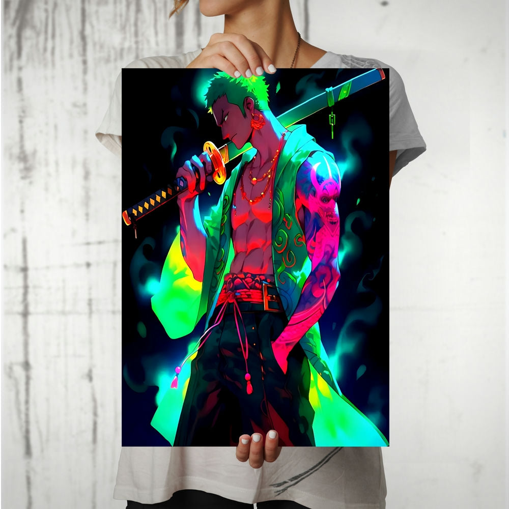Metal Poster - One Piece Roronoa Zoro OP50 Mobile Case by CoverMeUp - Style 8