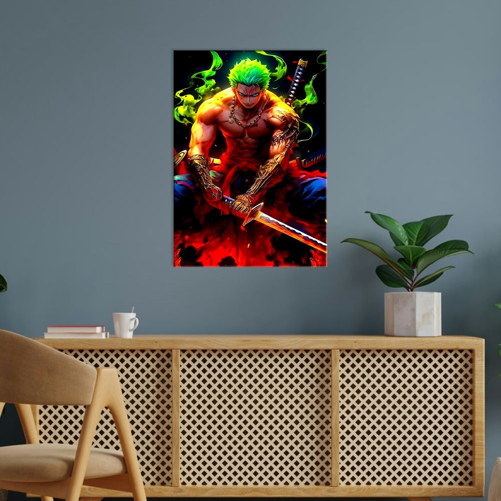 Metal Poster - One Piece Roronoa Zoro OP42 Mobile Case by CoverMeUp - Style 5