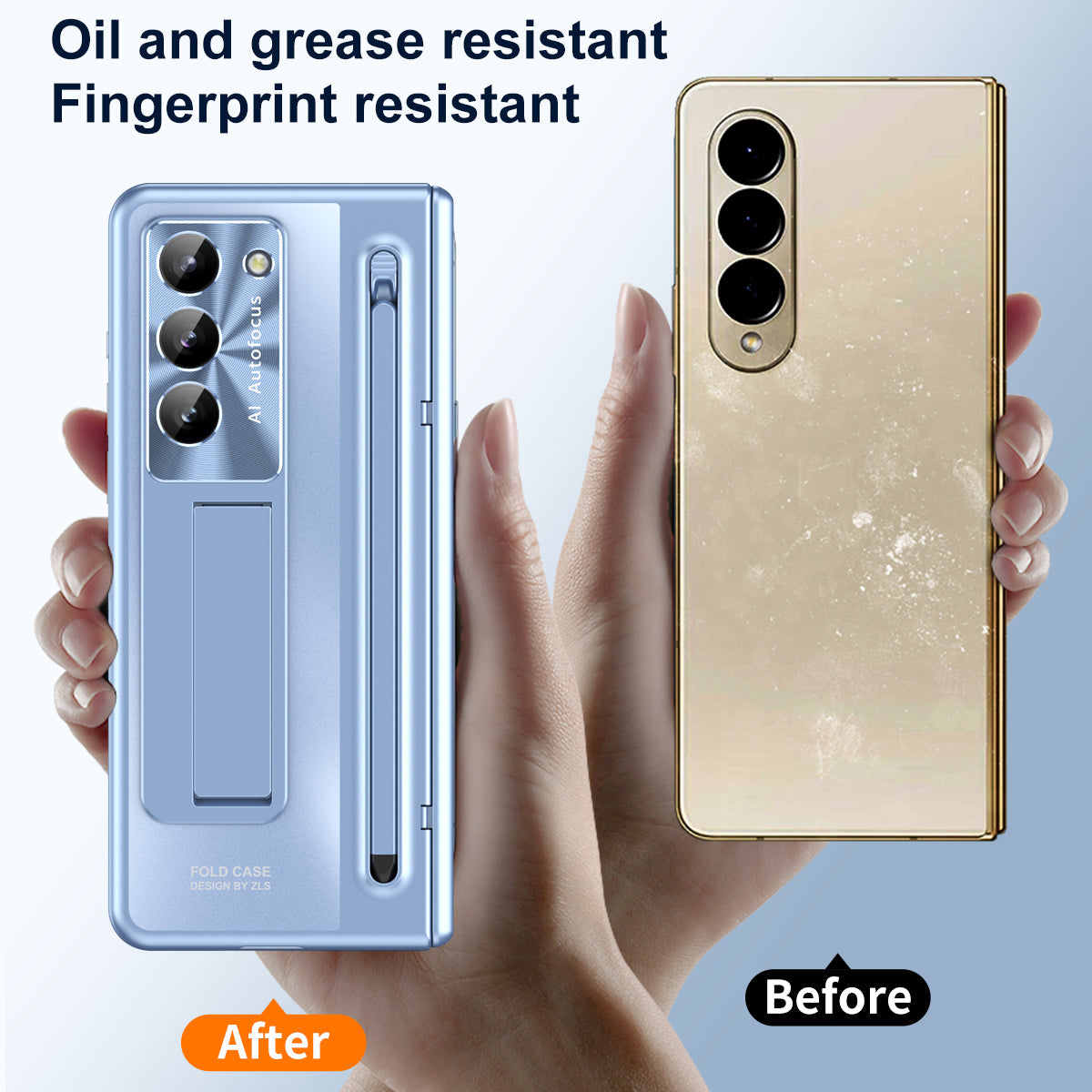 Samsung Galaxy Z Fold7 Electroplating Case with Stylus, Kickstand & Glass Protection