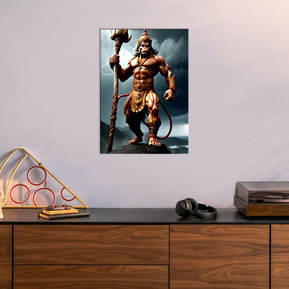 Metal Poster - Lord Hanuman LH06 Mobile Case by CoverMeUp - Style 6