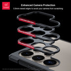 Samsung Galaxy S25 Ultra Stable Magnet Effect Multi-layer Lens Protection Magnetic Holder Case with Built-in Airbag Mobile Case by CoverMeUp - Style 5