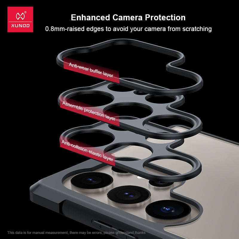 Samsung Galaxy S25 Ultra Stable Magnet Effect Multi-layer Lens Protection Magnetic Holder Case with Built-in Airbag Mobile Case by CoverMeUp - Style 5