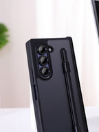 Samsung Galaxy Z Fold7 Shockproof Case with Hinge Protection & Stylus - Smoke