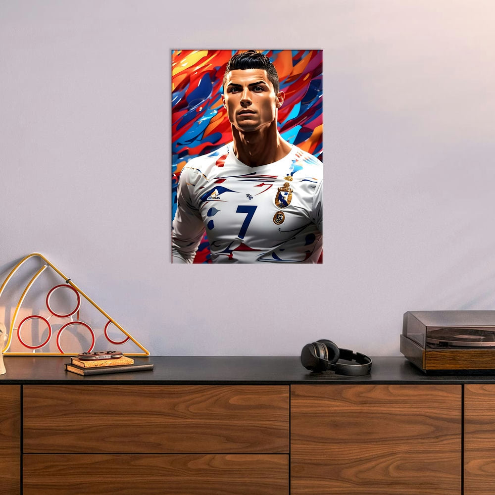 Metal Poster - Footballer Cristiano Ronaldo F02 Mobile Case by CoverMeUp - Style 6