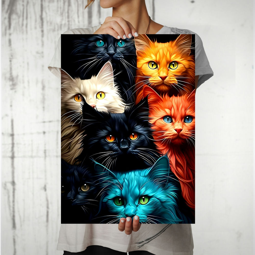 Metal Poster - Cats C01 Mobile Case by CoverMeUp - Style 8