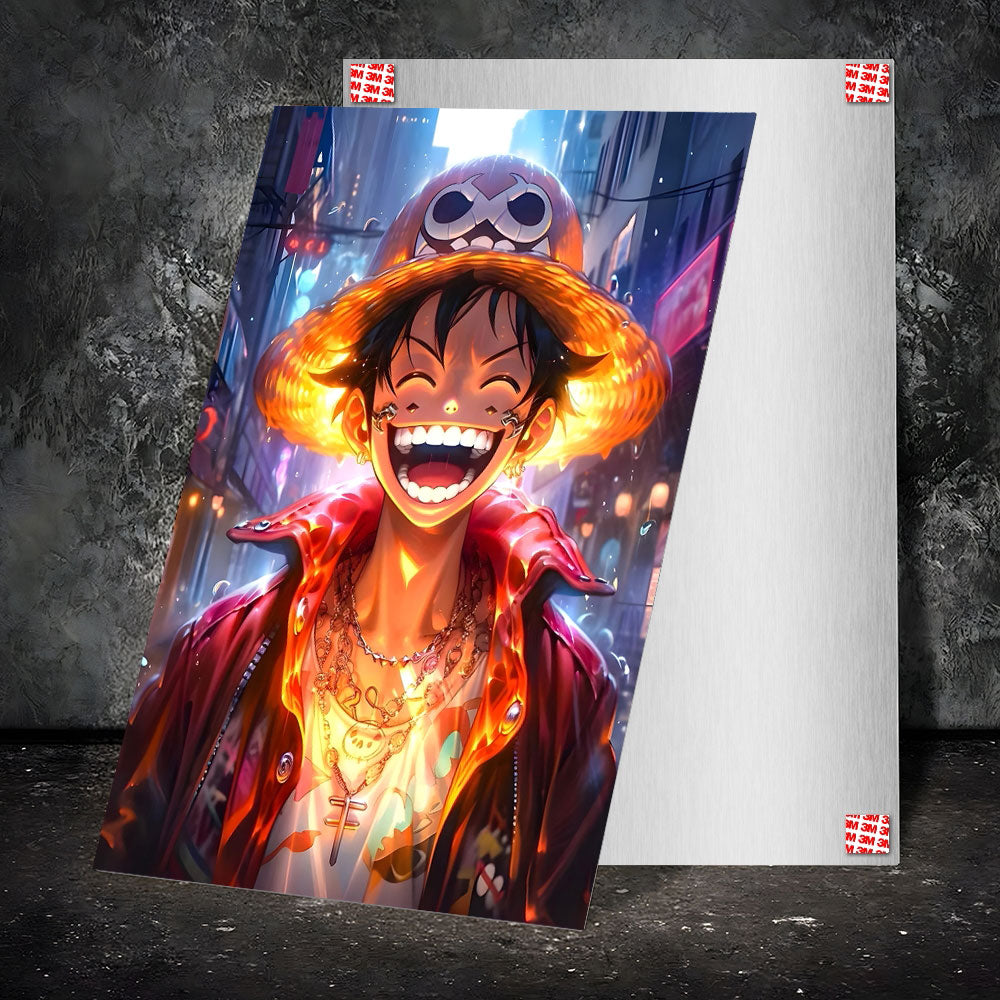 Metal Poster - One Piece Monkey D Luffy OP08 Mobile Case by CoverMeUp - Style 2