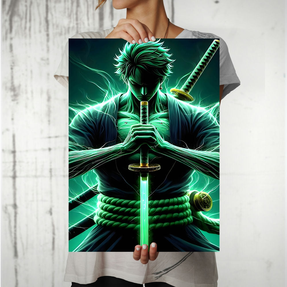 Metal Poster - One Piece Roronoa Zoro OP45 Mobile Case by CoverMeUp - Style 8