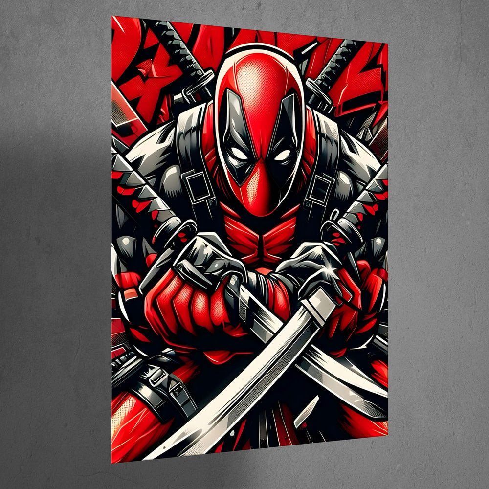 Metal Poster - Superhero Deadpool DP02 Mobile Case by CoverMeUp - Style 3