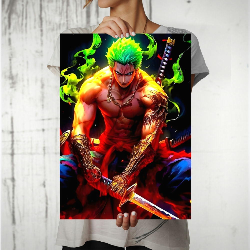 Metal Poster - One Piece Roronoa Zoro OP56 Mobile Case by CoverMeUp - Style 8