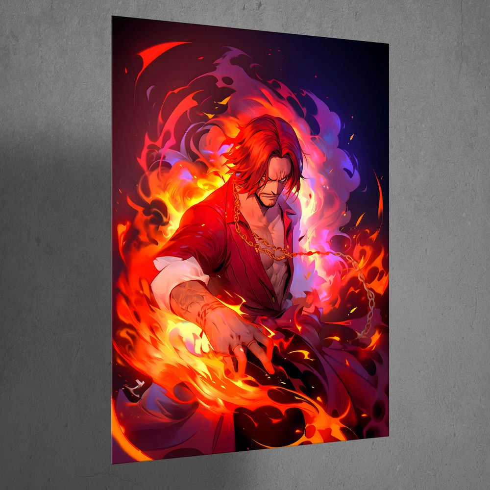 Metal Poster - Anime One Piece Shanks OP70 Mobile Case by CoverMeUp - Style 3
