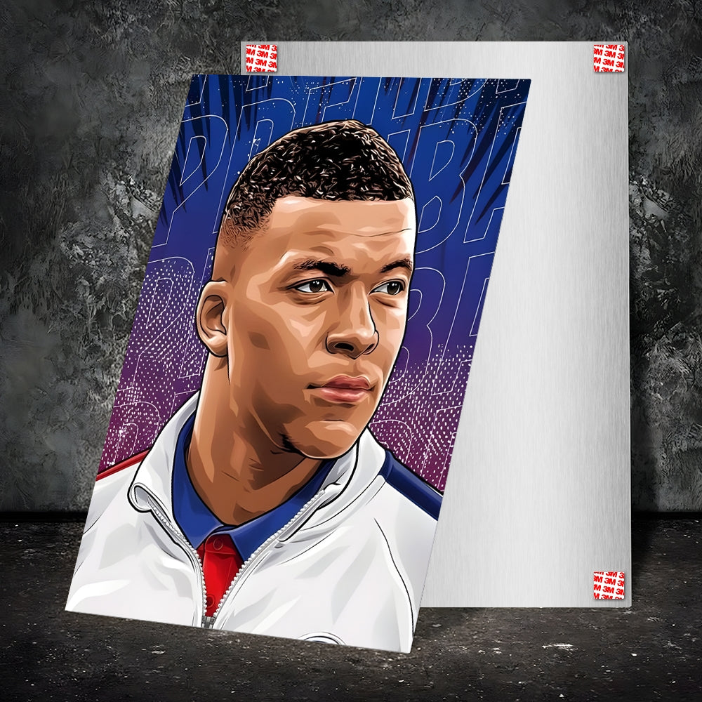 Metal Poster - Footballer Kylian Mbappe KM03 Mobile Case by CoverMeUp - Style 2
