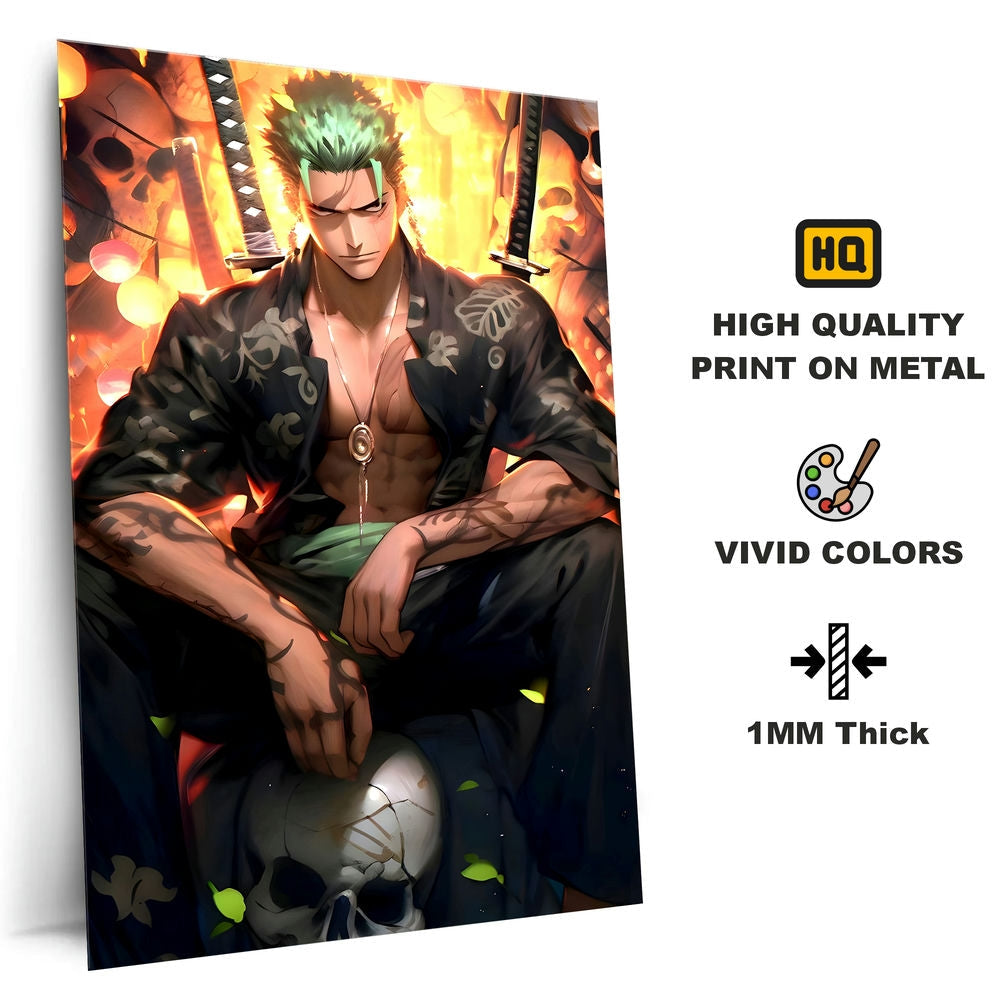 Metal Poster - One Piece Roronoa Zoro OP51 Mobile Case by CoverMeUp - Style 4