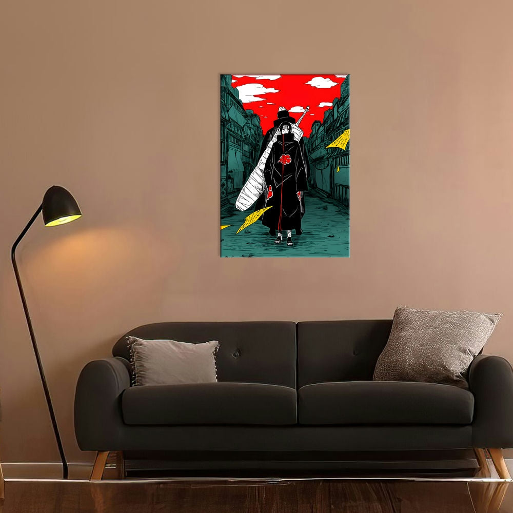 Metal Poster - Anime Itachi and Kisame legendary Members Mobile Case by CoverMeUp - Style 7