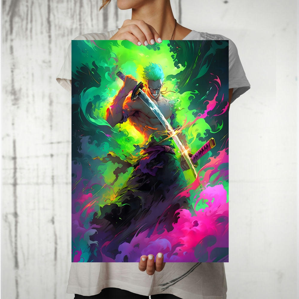 Metal Poster - Anime One Piece Zoro OP72 Mobile Case by CoverMeUp - Style 8