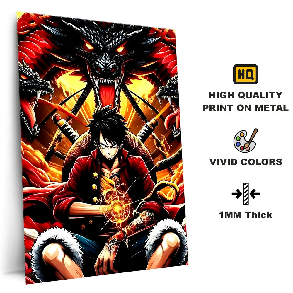 Metal Poster - One Piece Monkey D Luffy OP52 Mobile Case by CoverMeUp - Style 4