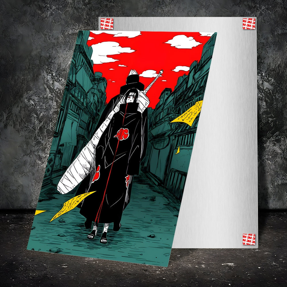 Metal Poster - Anime Itachi and Kisame legendary Members Mobile Case by CoverMeUp - Style 2