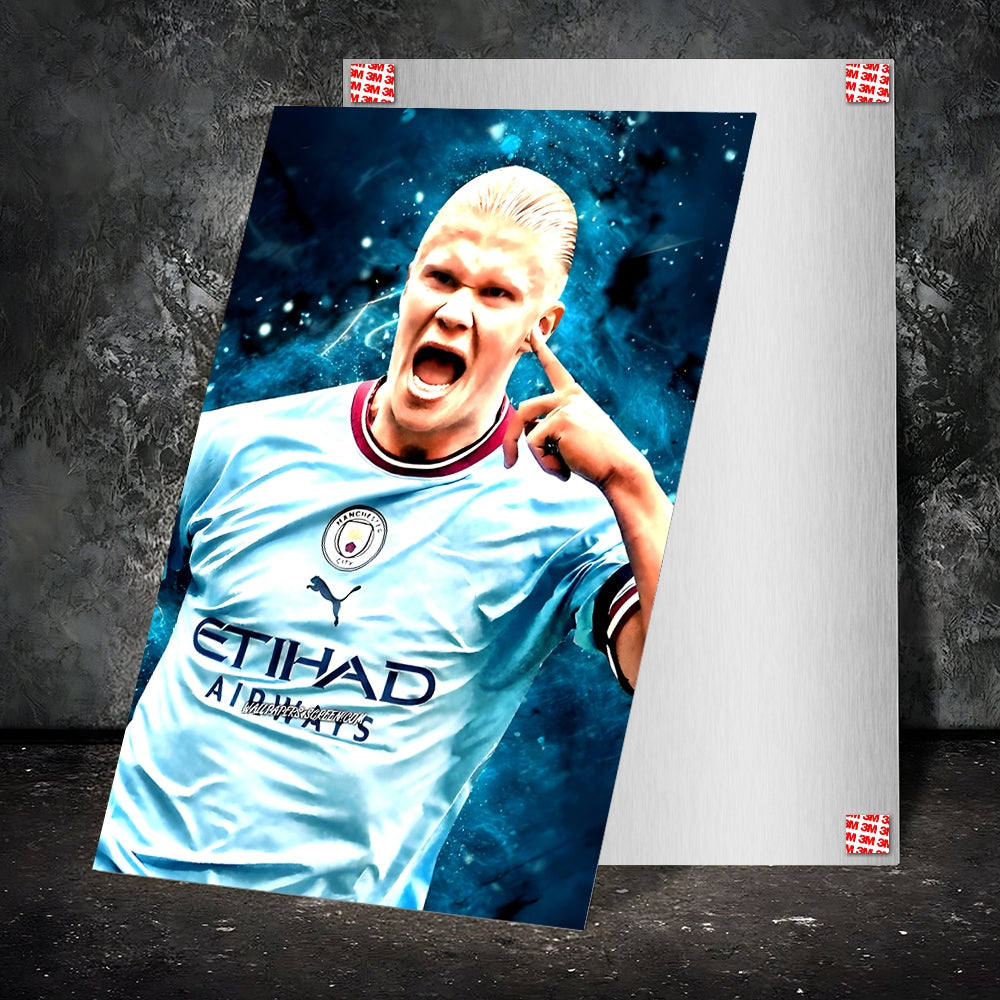 Metal Poster - Footballer Erling Haaland EH02 Mobile Case by CoverMeUp - Style 2