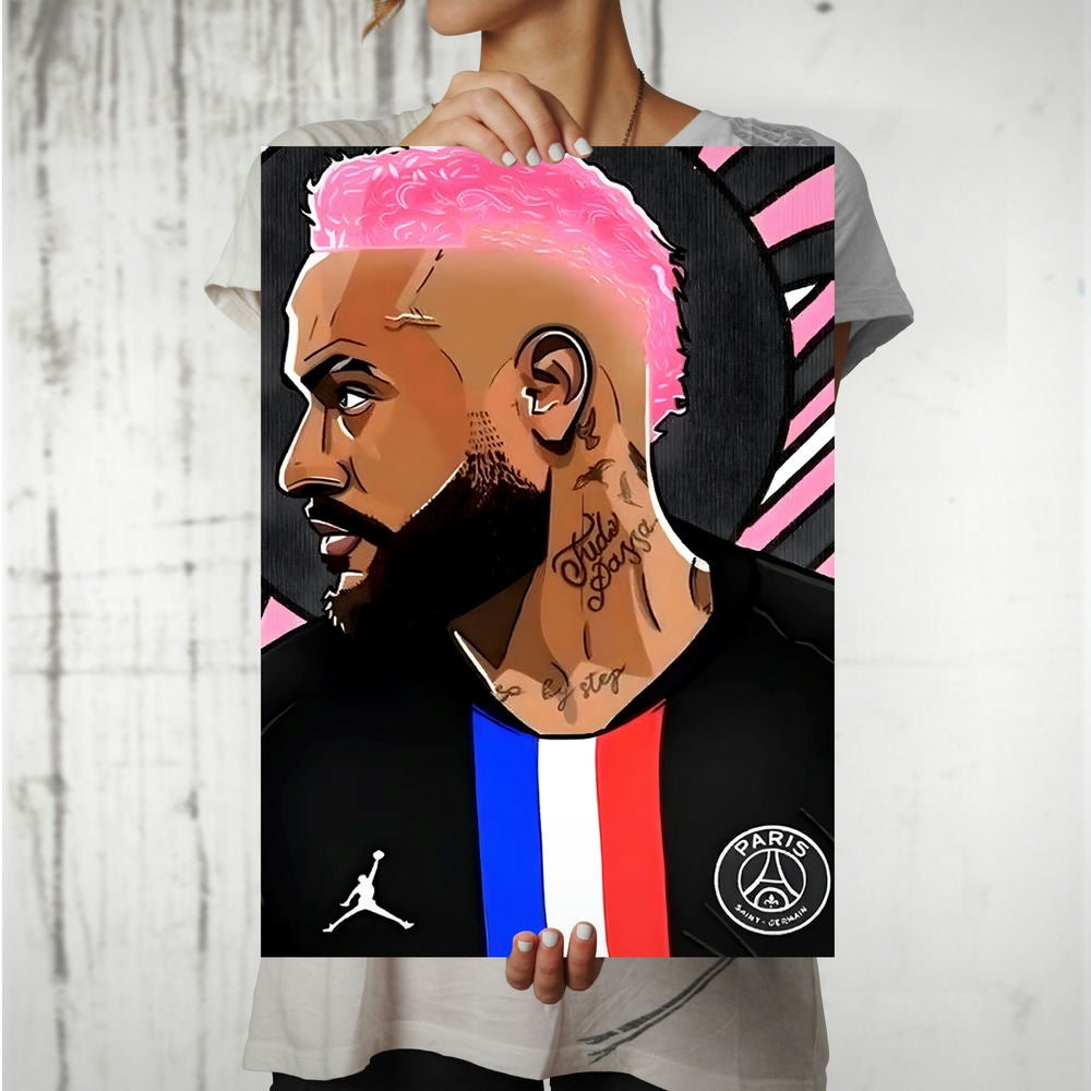 Metal Poster - Footballer Neymar Jr NJR03 Mobile Case by CoverMeUp - Style 8