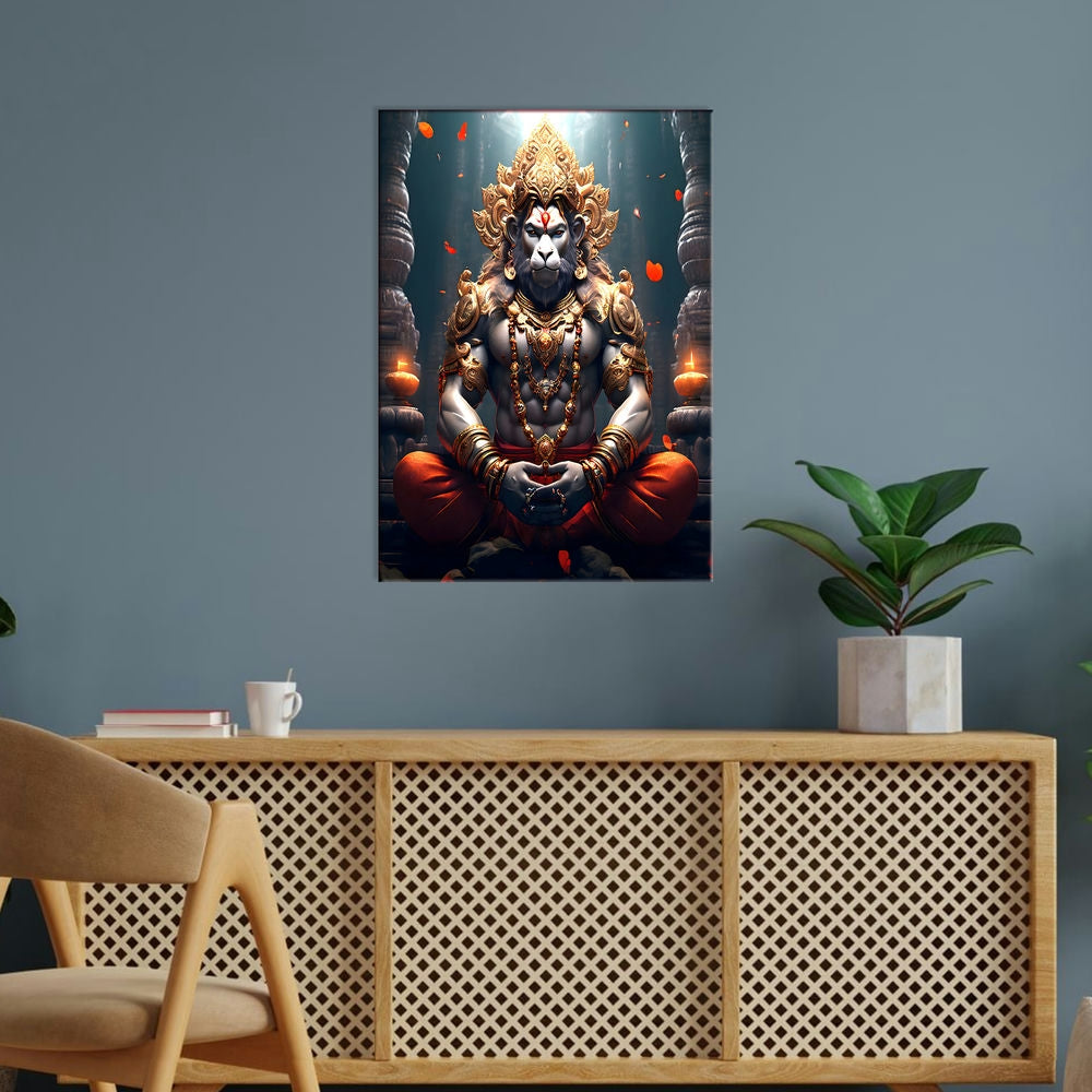 Metal Poster - Lord Hanuman LH07 Mobile Case by CoverMeUp - Style 5