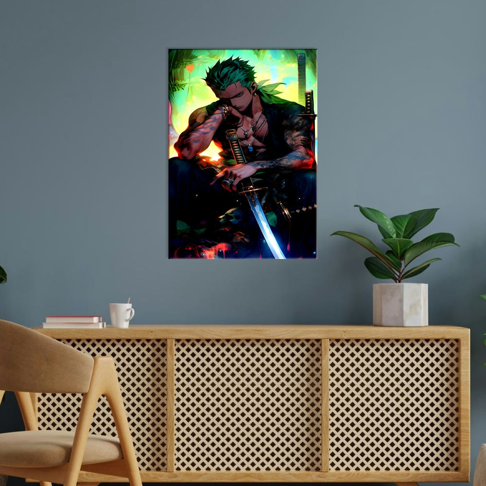 Metal Poster - One Piece Roronoa Zoro OP40 Mobile Case by CoverMeUp - Style 5