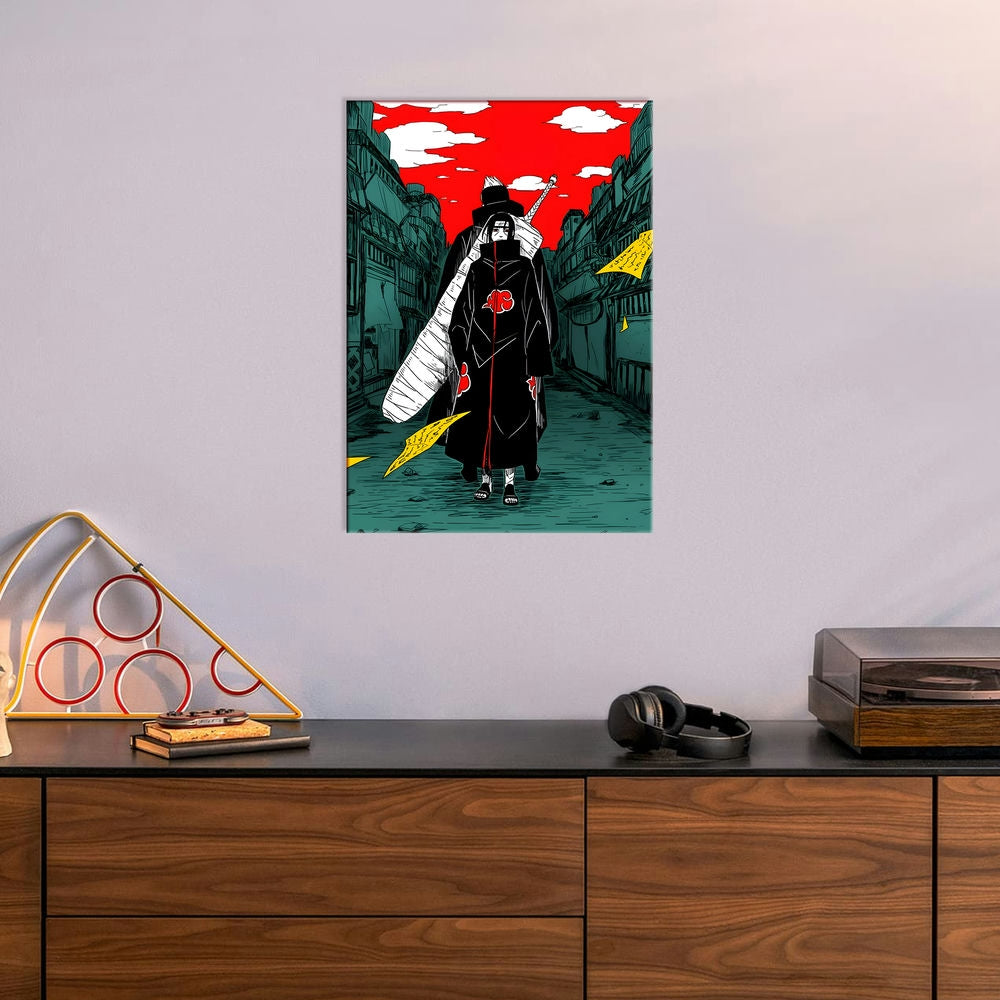 Metal Poster - Anime Itachi and Kisame legendary Members Mobile Case by CoverMeUp - Style 6