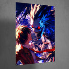 Metal Poster - Anime Light Yagami X Ryuk Death Note Mobile Case by CoverMeUp - Style 3