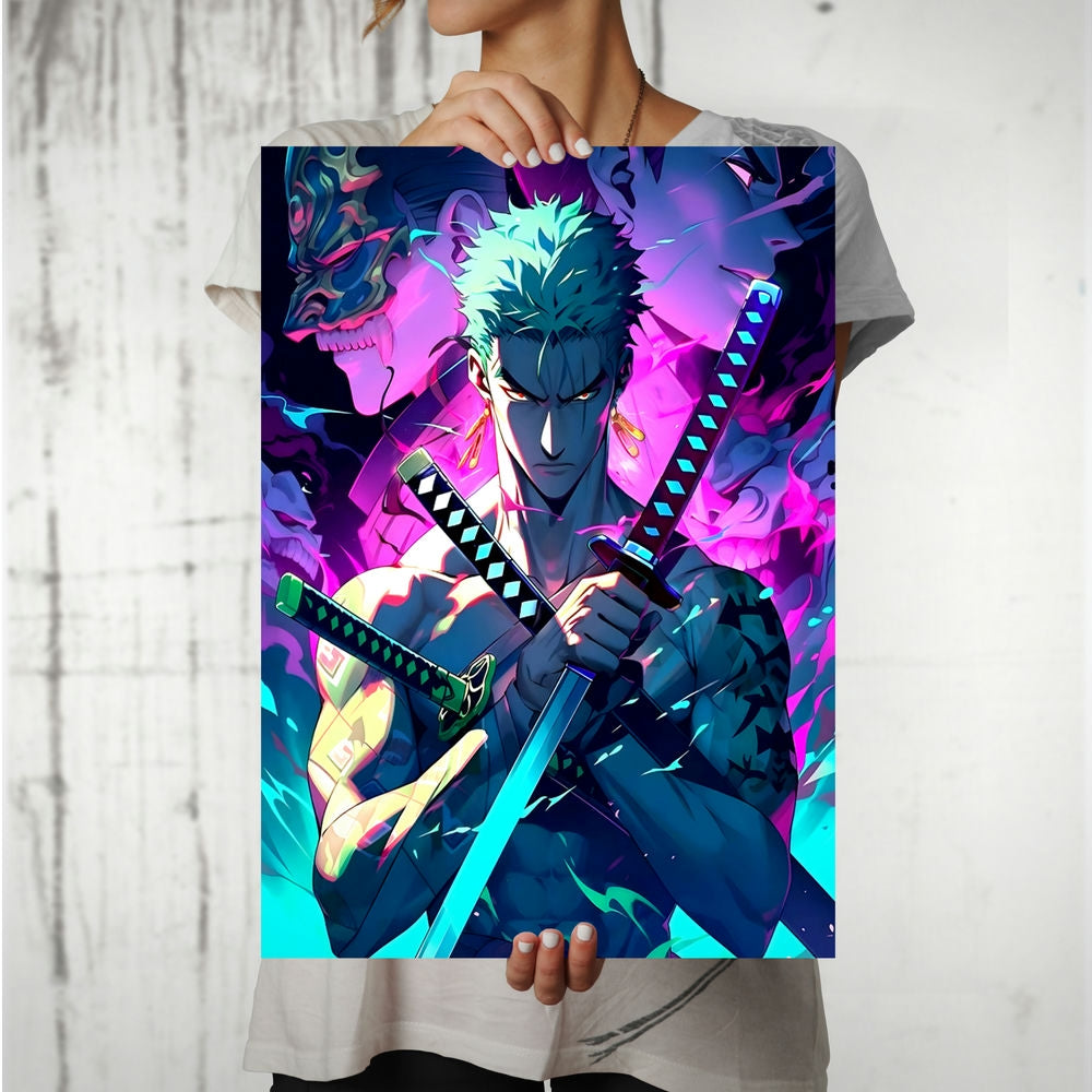 Metal Poster - One Piece Roronoa Zoro OP53 Mobile Case by CoverMeUp - Style 8