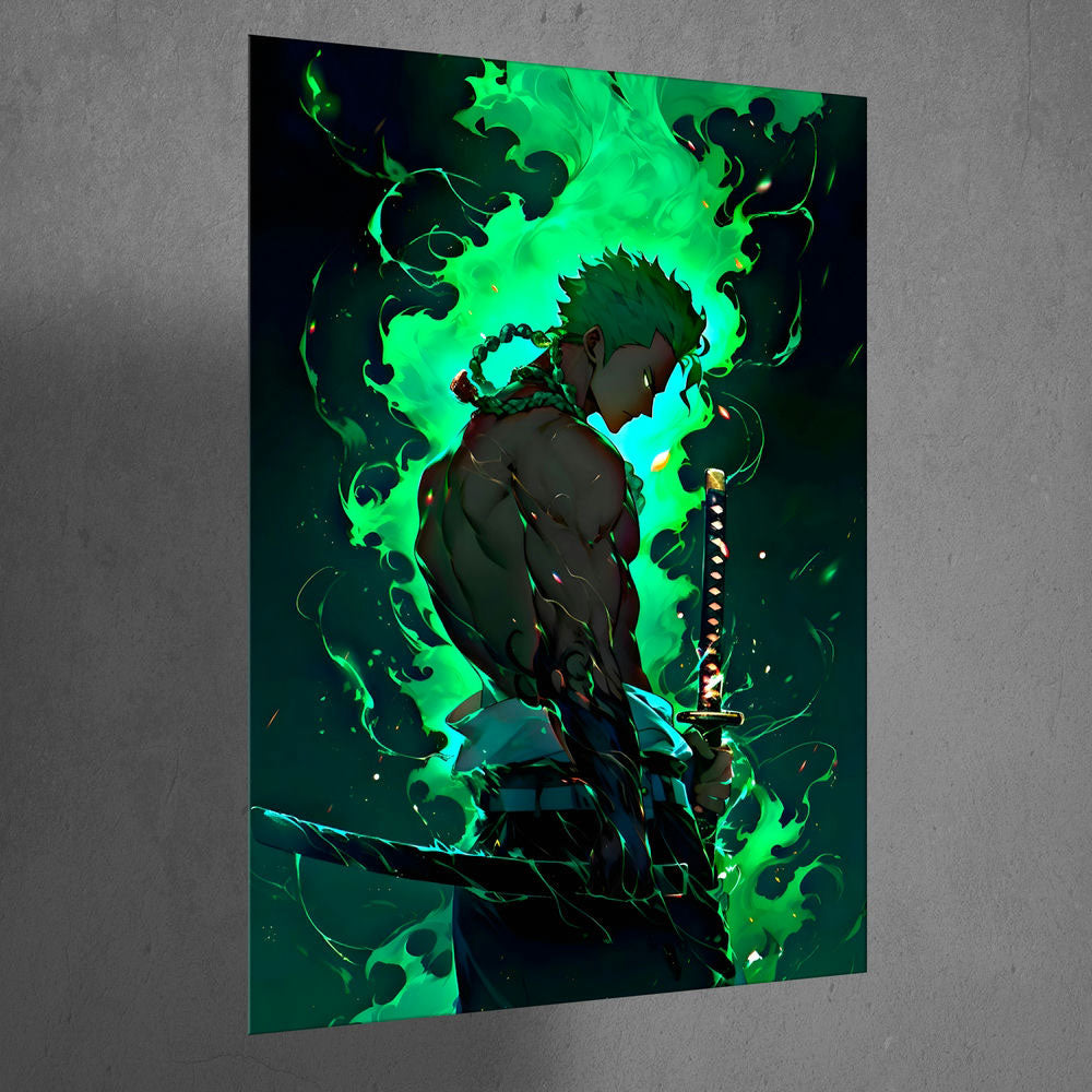 Metal Poster - One Piece Roronoa Zoro OP30 Mobile Case by CoverMeUp - Style 3