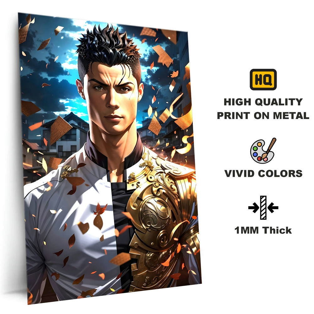 Metal Poster - Footballer Cristiano Ronaldo F07 Mobile Case by CoverMeUp - Style 4