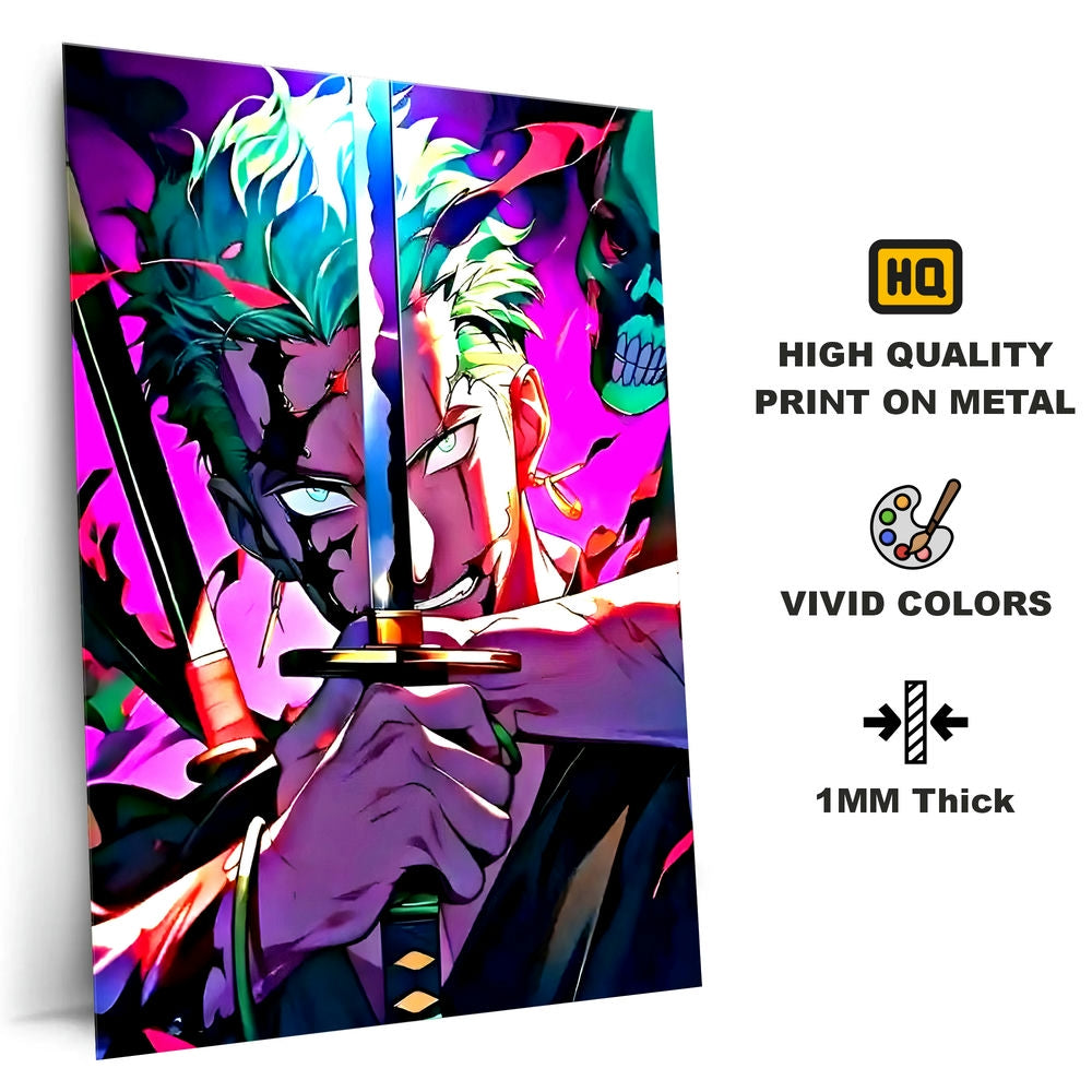 Metal Poster - One Piece Roronoa Zoro OP52 Mobile Case by CoverMeUp - Style 4