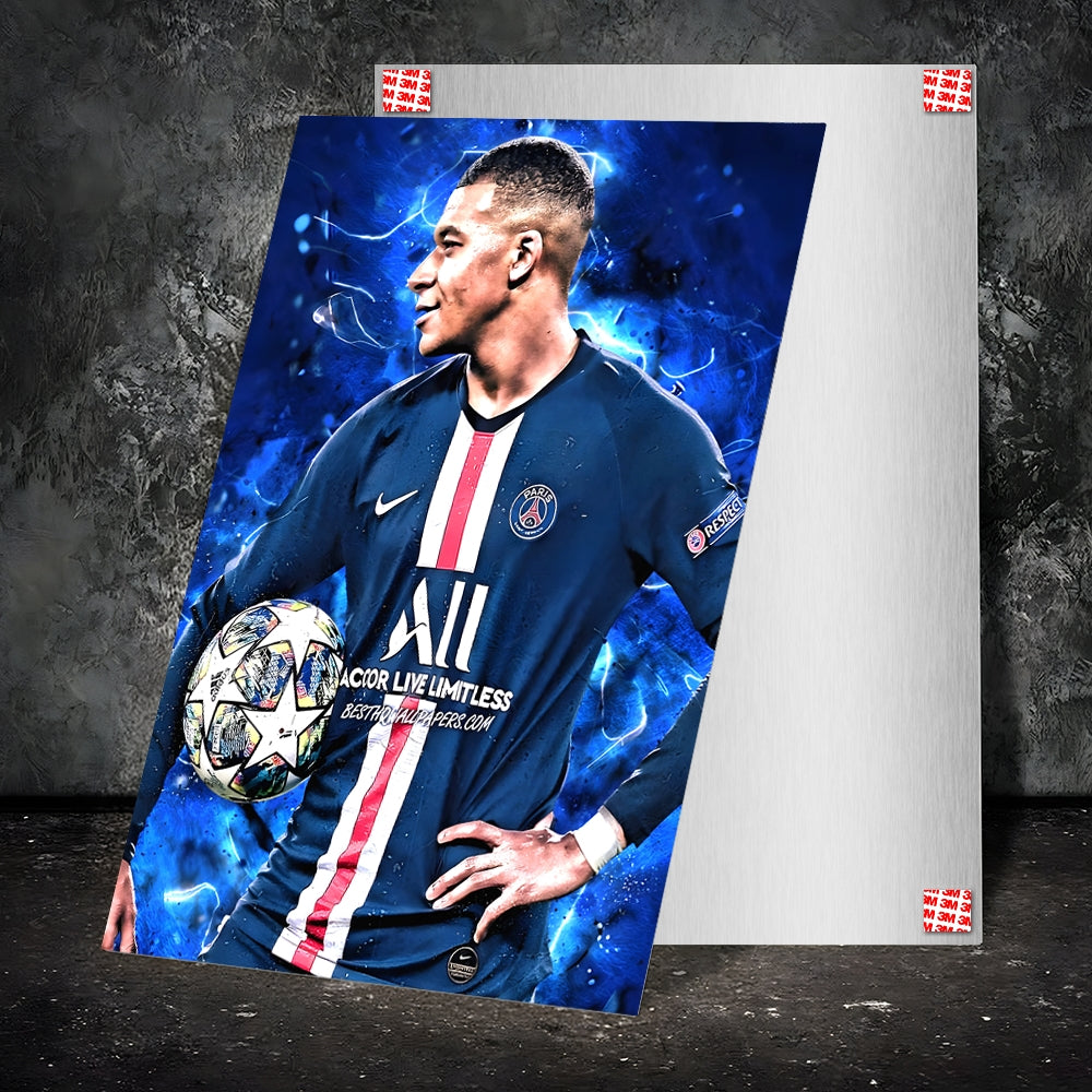 Metal Poster - Footballer Kylian Mbappe KM04 Mobile Case by CoverMeUp - Style 2