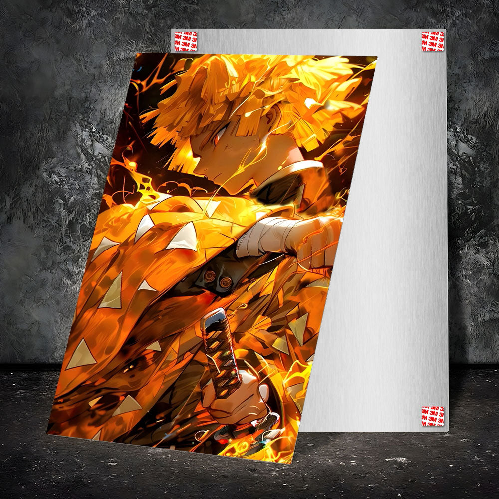 Metal Poster - Anime Zenitsu AZ1 Mobile Case by CoverMeUp - Style 2