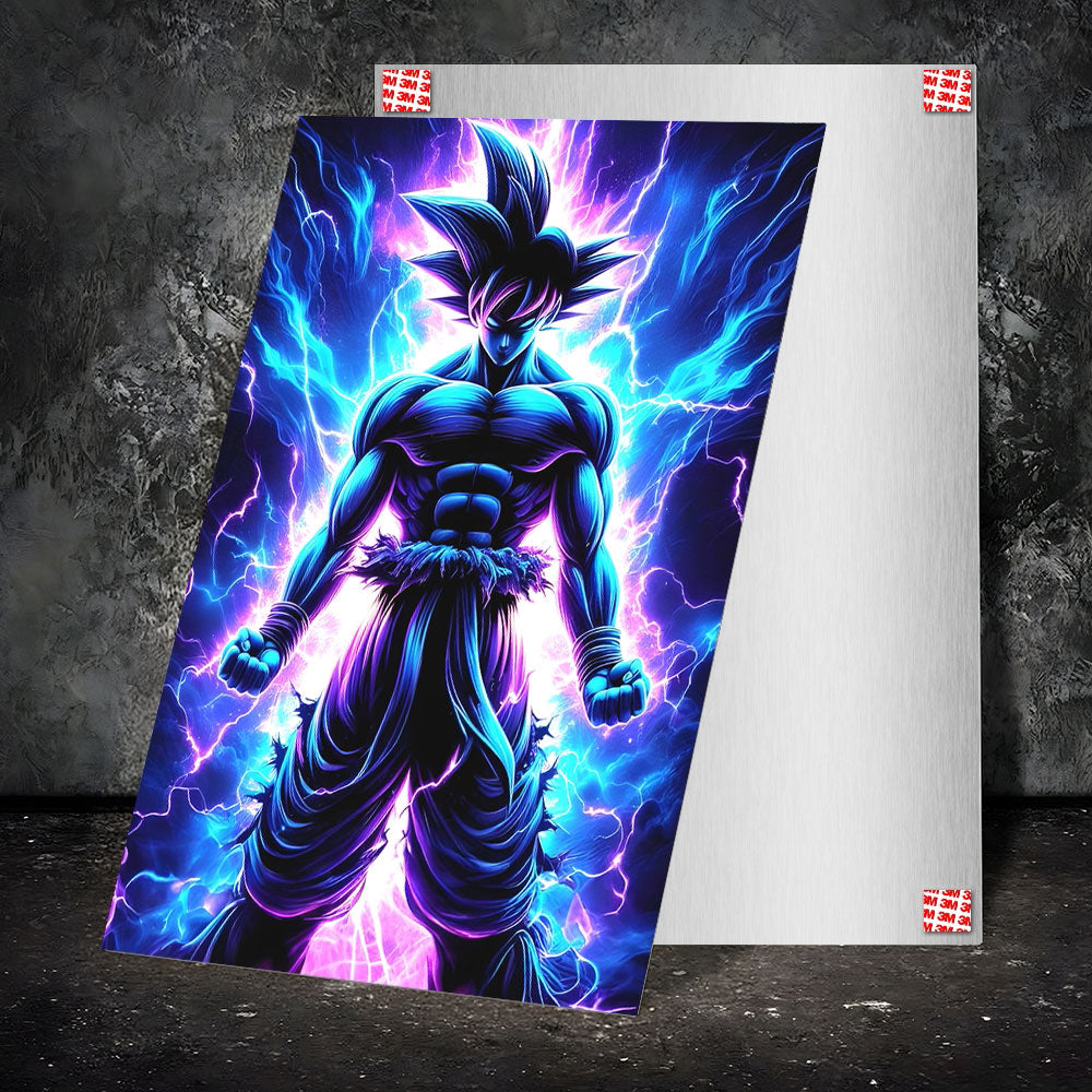 Metal Poster - Anime Goku Electric Mobile Case by CoverMeUp - Style 2