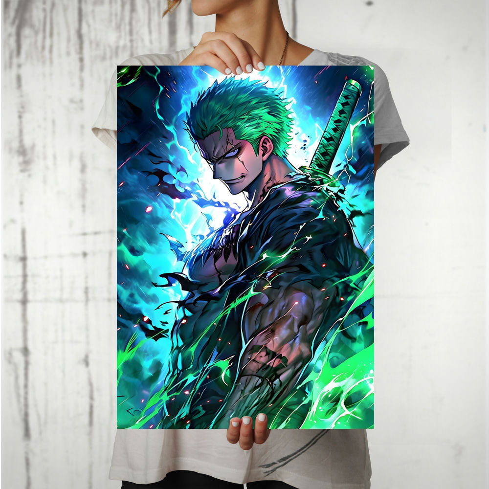 Metal Poster - One Piece Roronoa Zoro OP34 Mobile Case by CoverMeUp - Style 8