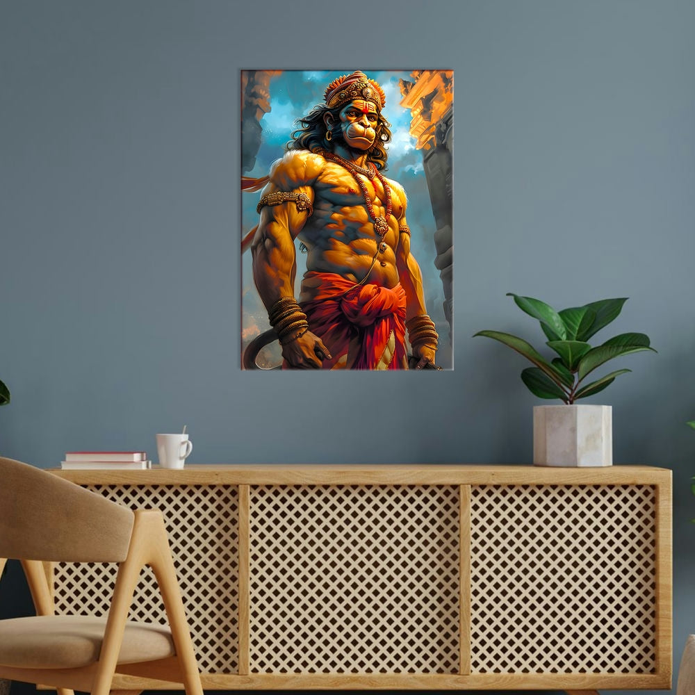 Metal Poster - Lord Hanuman LH02 Mobile Case by CoverMeUp - Style 5