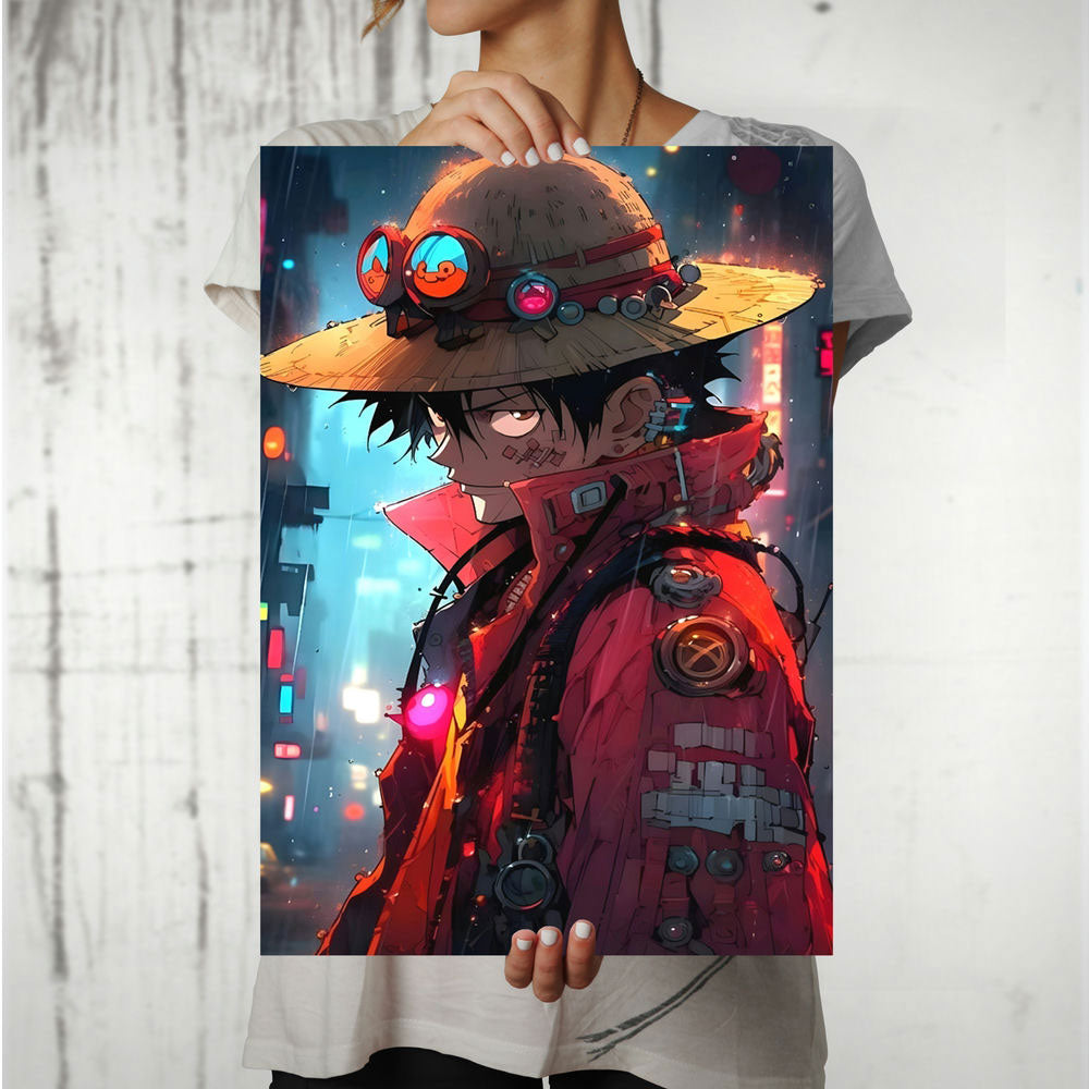 Metal Poster - One Piece Monkey D Luffy OP04 Mobile Case by CoverMeUp - Style 8
