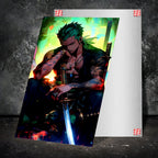 Metal Poster - One Piece Roronoa Zoro OP40 Mobile Case by CoverMeUp - Style 2